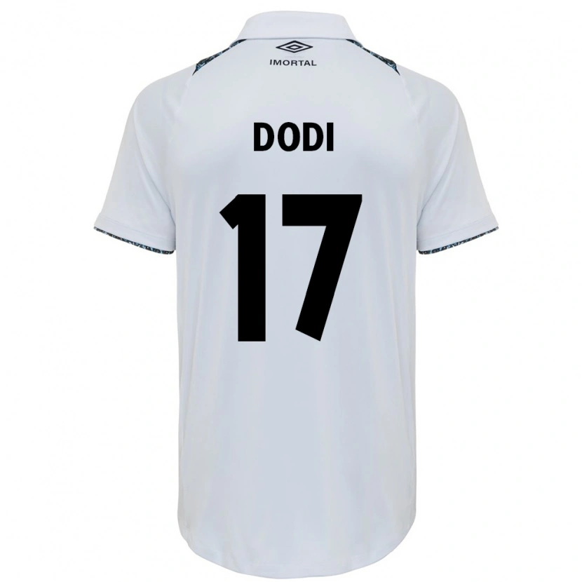 Danxen Mujer Camiseta Dodi #17 Blanco Azul 2ª Equipación 2025/26 La Camisa México
