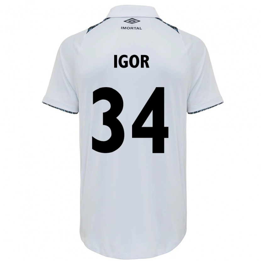 Danxen Mujer Camiseta Igor Serrote #34 Azul Negro Blanco 2ª Equipación 2025/26 La Camisa México