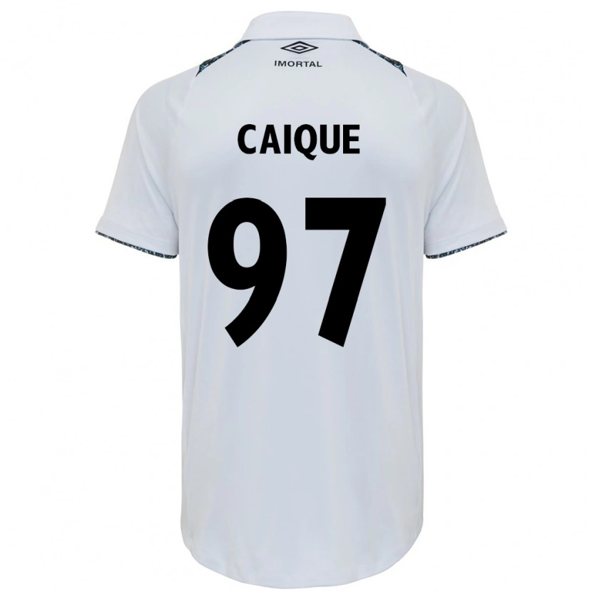 Danxen Mujer Camiseta Caíque #97 Blanco Azul 2ª Equipación 2025/26 La Camisa México