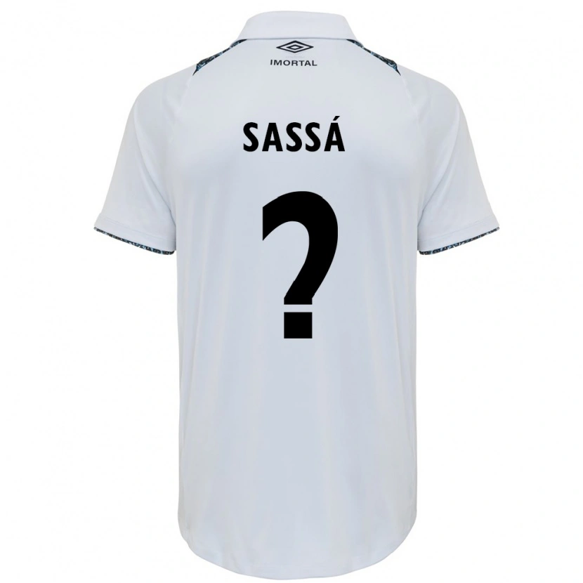 Danxen Mujer Camiseta Sassá #0 Blanco Azul 2ª Equipación 2025/26 La Camisa México