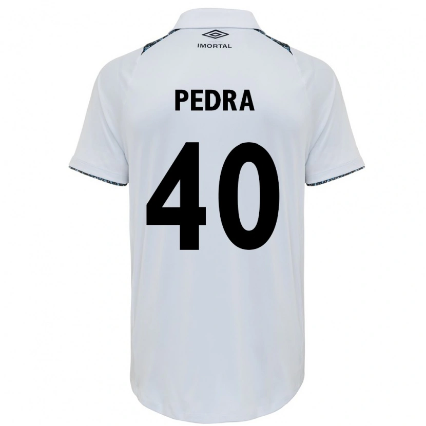 Danxen Mujer Camiseta Duda Pedra #40 Blanco Azul 2ª Equipación 2025/26 La Camisa México
