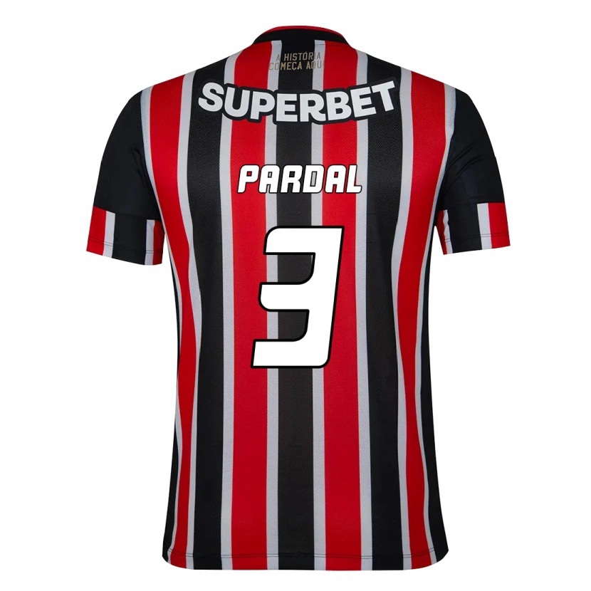 Danxen Mujer Camiseta Pardal #3 Rojo Negro Blanco 2ª Equipación 2025/26 La Camisa México