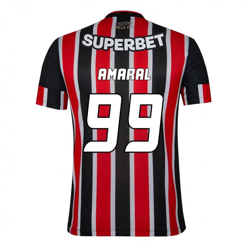 Danxen Mujer Camiseta Vitória Amaral #99 Negro Rojo 2ª Equipación 2025/26 La Camisa México