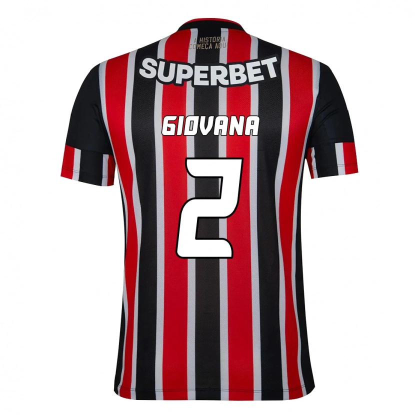 Danxen Mujer Camiseta Giovana #2 Negro Rojo 2ª Equipación 2025/26 La Camisa México