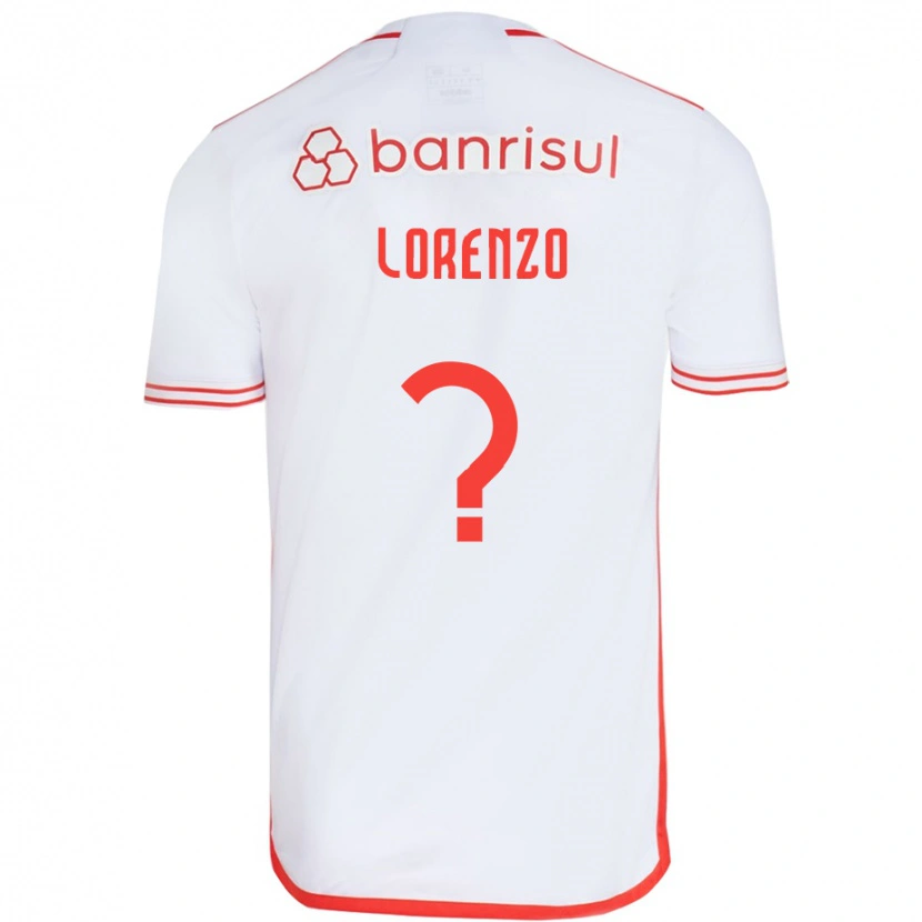 Danxen Mujer Camiseta Lorenzo #0 Blanco Rojo 2ª Equipación 2025/26 La Camisa México