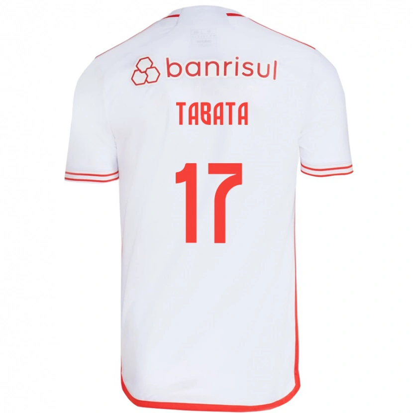 Danxen Mujer Camiseta Bruno Tabata #17 Rojo Blanco 2ª Equipación 2025/26 La Camisa México