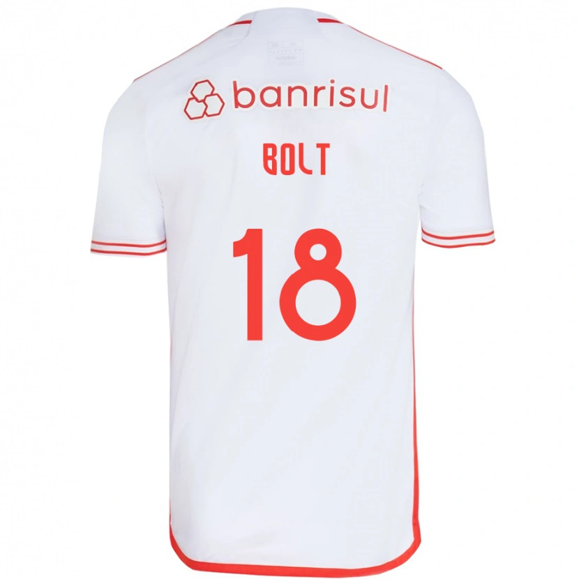 Danxen Mujer Camiseta Tamara Bolt #18 Blanco Rojo 2ª Equipación 2025/26 La Camisa México