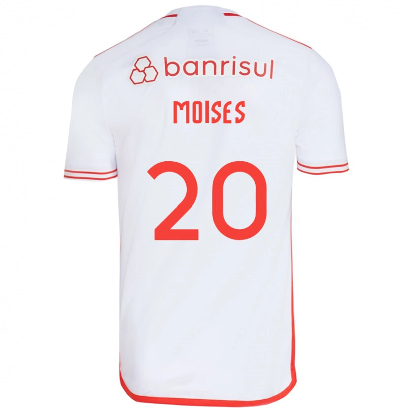 Danxen Mujer Camiseta Moises #20 Rojo Blanco 2ª Equipación 2025/26 La Camisa México