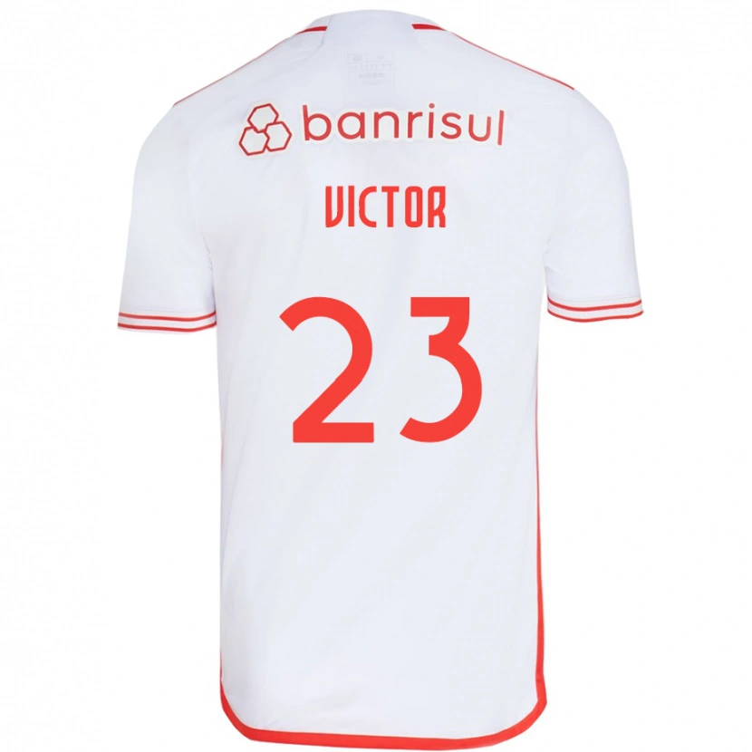 Danxen Mujer Camiseta Paulo Victor #23 Blanco Rojo 2ª Equipación 2025/26 La Camisa México