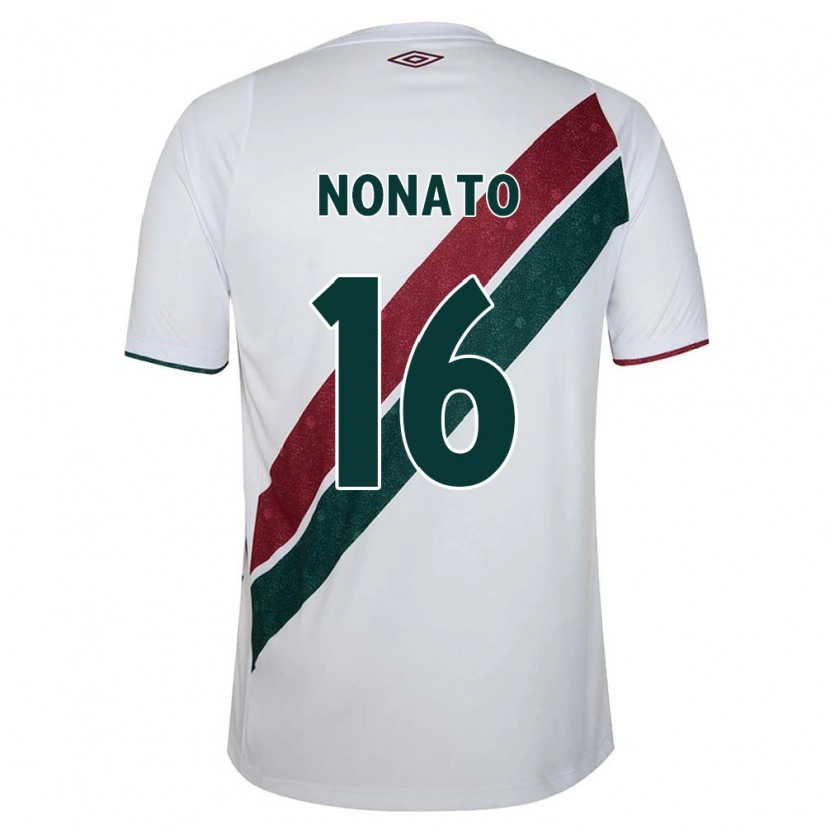 Danxen Mujer Camiseta Nonato #16 Verde Granate Blanco 2ª Equipación 2025/26 La Camisa México