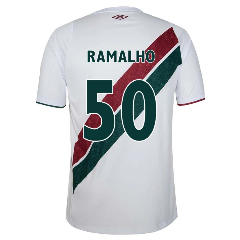 Danxen Mujer Camiseta Gustavo Ramalho #50 Verde Granate Blanco 2ª Equipación 2025/26 La Camisa México