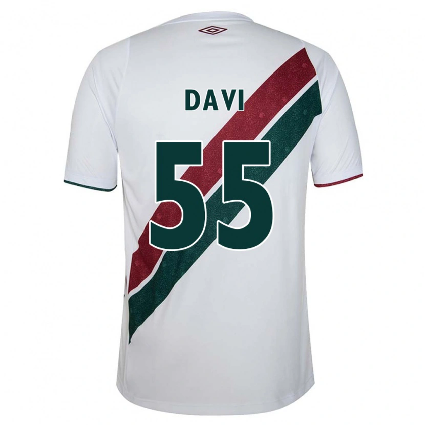 Danxen Mujer Camiseta Wallace Davi #55 Blanco Verde Granate 2ª Equipación 2025/26 La Camisa México