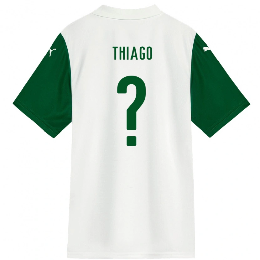 Danxen Mujer Camiseta Thiago #0 Blanco Verde 2ª Equipación 2025/26 La Camisa México