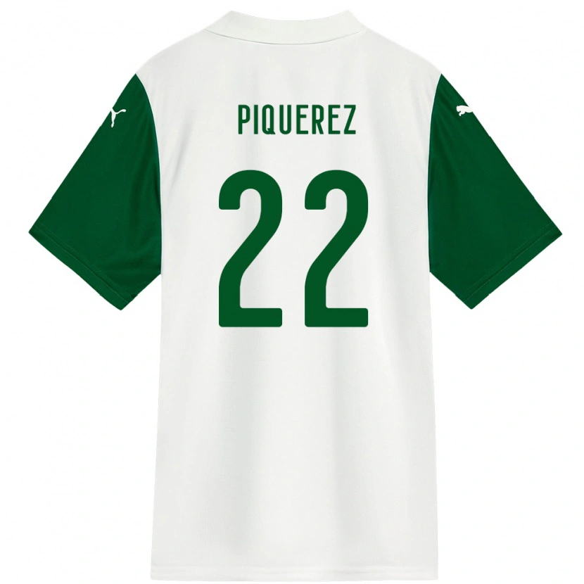 Danxen Mujer Camiseta Joaquín Piquerez #22 Verde Blanco 2ª Equipación 2025/26 La Camisa México