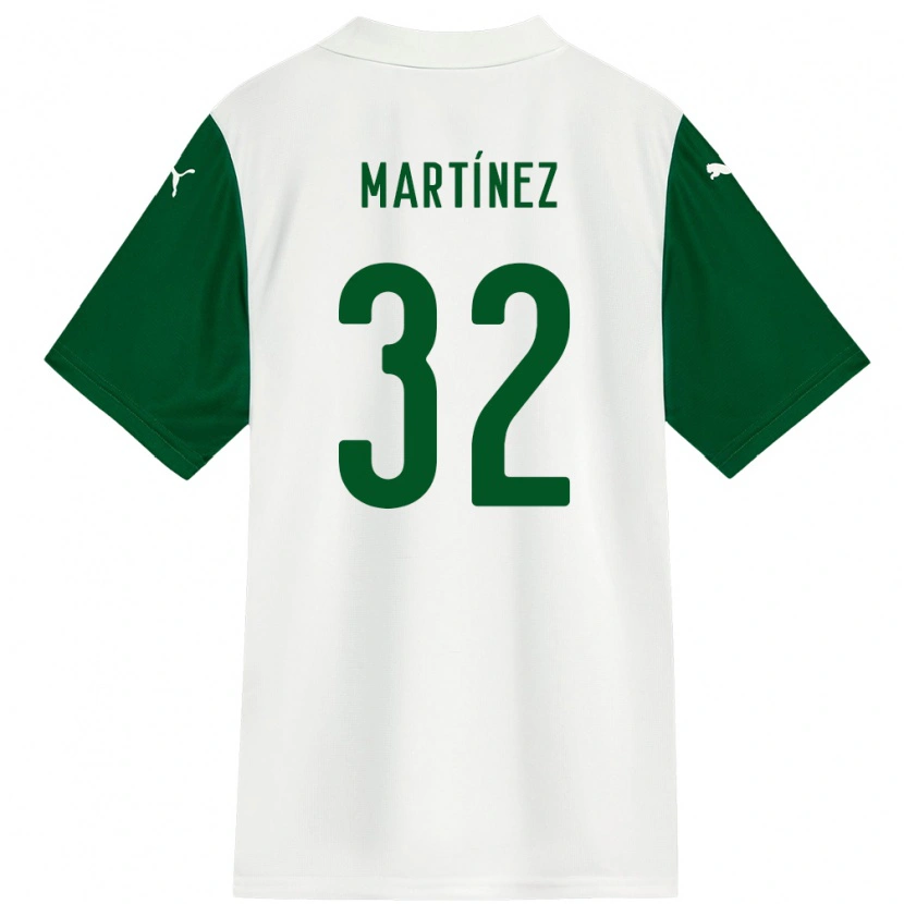 Danxen Mujer Camiseta Emiliano Martínez #32 Verde Blanco 2ª Equipación 2025/26 La Camisa México