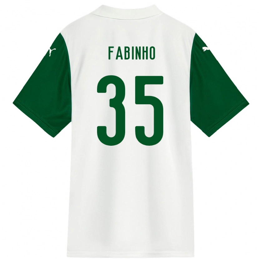 Danxen Mujer Camiseta Fabinho #35 Blanco Verde 2ª Equipación 2025/26 La Camisa México