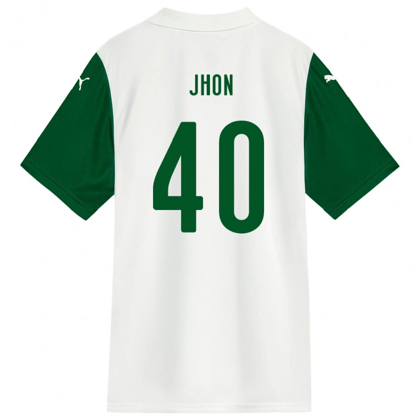 Danxen Mujer Camiseta Jhon Jhon #40 Verde Blanco 2ª Equipación 2025/26 La Camisa México