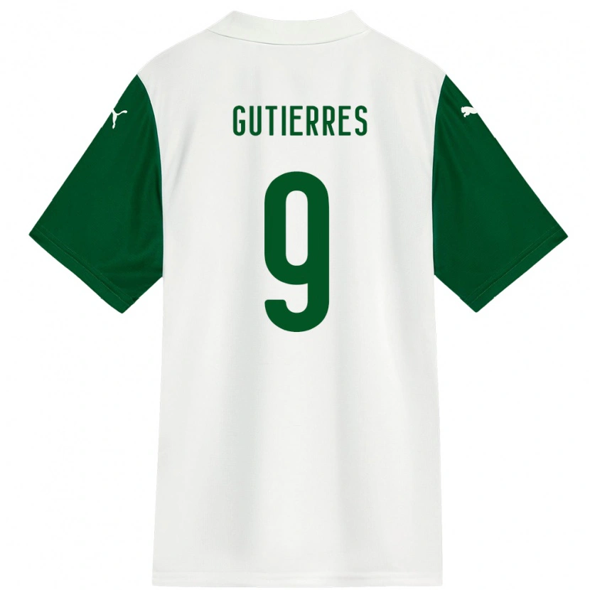 Danxen Mujer Camiseta Amanda Gutierres #9 Verde Blanco 2ª Equipación 2025/26 La Camisa México