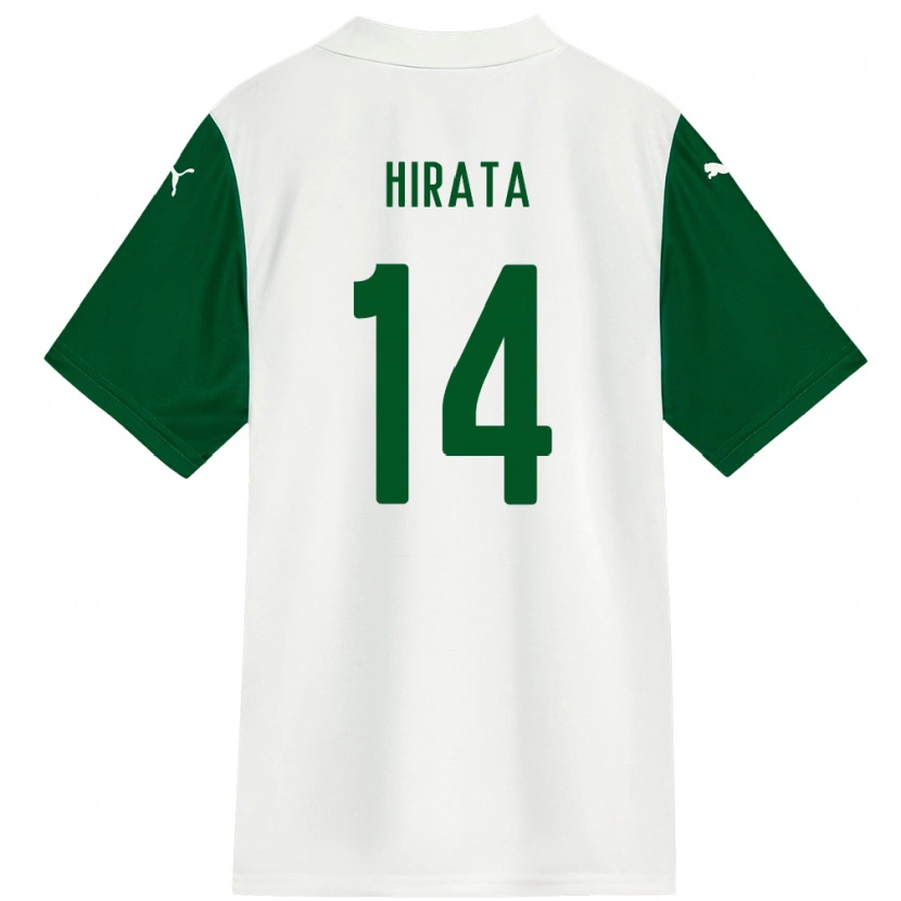 Danxen Mujer Camiseta Bruna Hirata #14 Verde Blanco 2ª Equipación 2025/26 La Camisa México