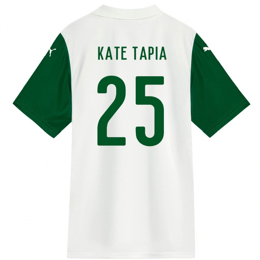 Danxen Mujer Camiseta Kate Tapia #25 Verde Blanco 2ª Equipación 2025/26 La Camisa México