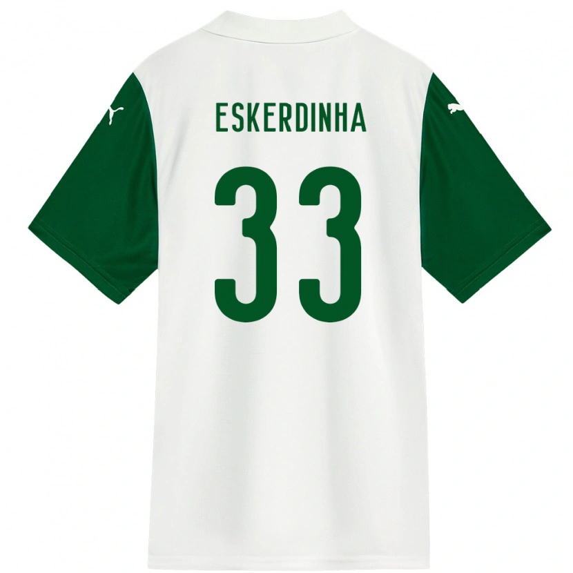 Danxen Mujer Camiseta Eskerdinha #33 Verde Blanco 2ª Equipación 2025/26 La Camisa México