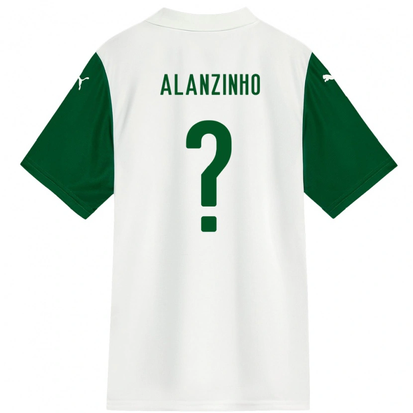 Danxen Mujer Camiseta Alanzinho #0 Blanco Verde 2ª Equipación 2025/26 La Camisa México