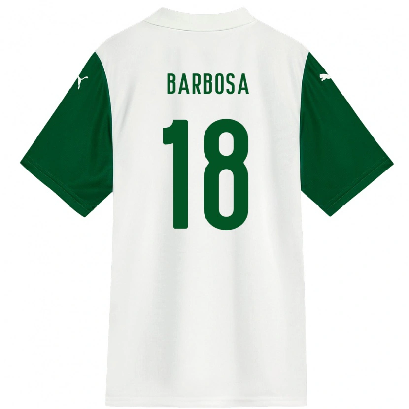 Danxen Mujer Camiseta Danilo Barbosa #18 Verde Blanco 2ª Equipación 2025/26 La Camisa México