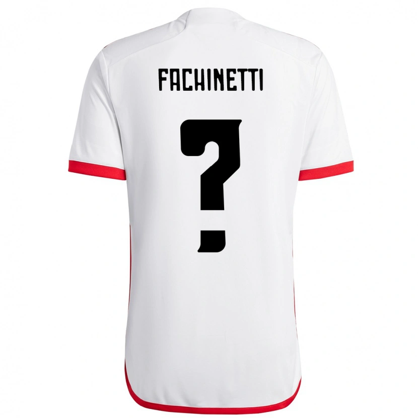 Danxen Mujer Camiseta Pedro Fachinetti #0 Rojo Negro 2ª Equipación 2025/26 La Camisa México