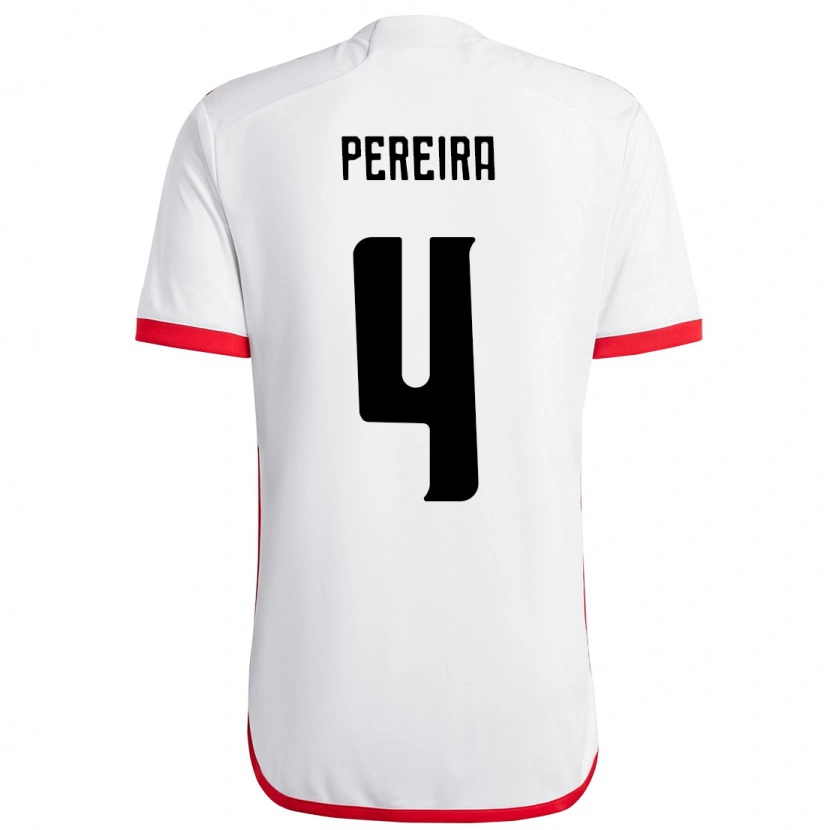Danxen Mujer Camiseta Léo Pereira #4 Rojo Negro 2ª Equipación 2025/26 La Camisa México