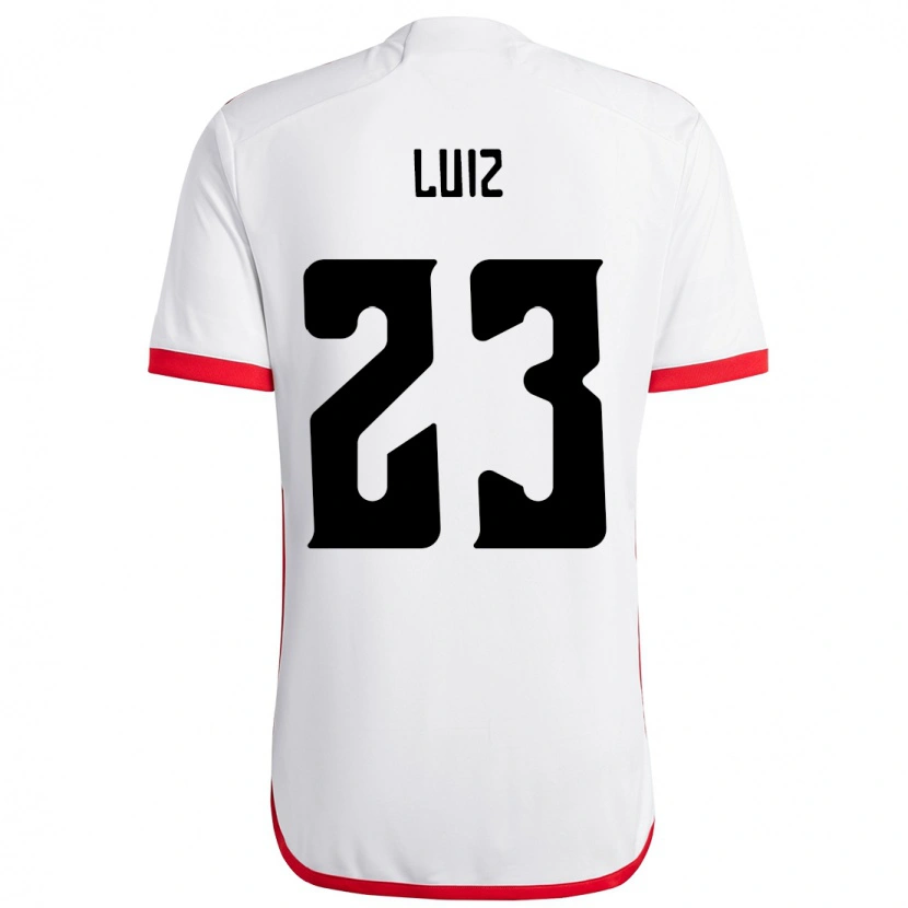 Danxen Mujer Camiseta David Luiz #23 Rojo Negro 2ª Equipación 2025/26 La Camisa México