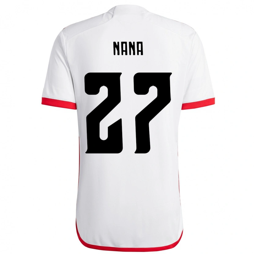Danxen Mujer Camiseta Naná #27 Rojo Negro 2ª Equipación 2025/26 La Camisa México