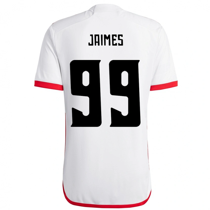 Danxen Mujer Camiseta Sole Jaimes #99 Rojo Negro 2ª Equipación 2025/26 La Camisa México