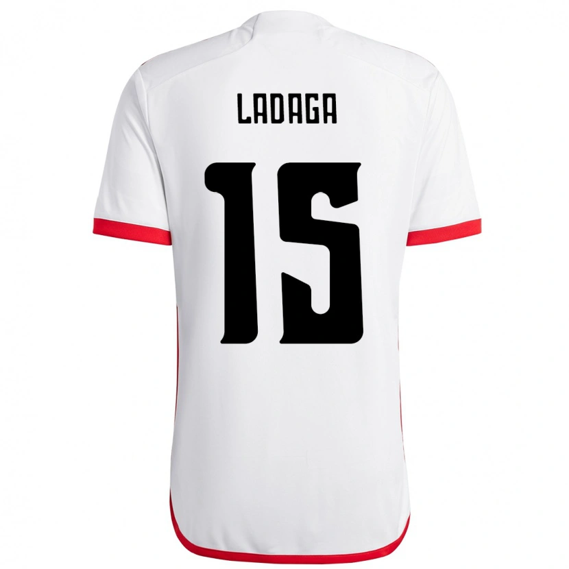 Danxen Mujer Camiseta Carol Ladaga #15 Blanco Rojo 2ª Equipación 2025/26 La Camisa México