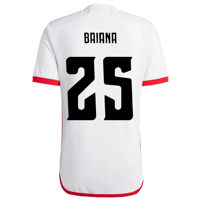 Danxen Mujer Camiseta Larissa Baiana #25 Rojo Negro 2ª Equipación 2025/26 La Camisa México