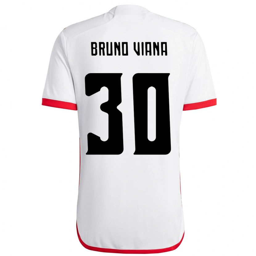 Danxen Mujer Camiseta Bruno Viana #30 Rojo Negro 2ª Equipación 2025/26 La Camisa México