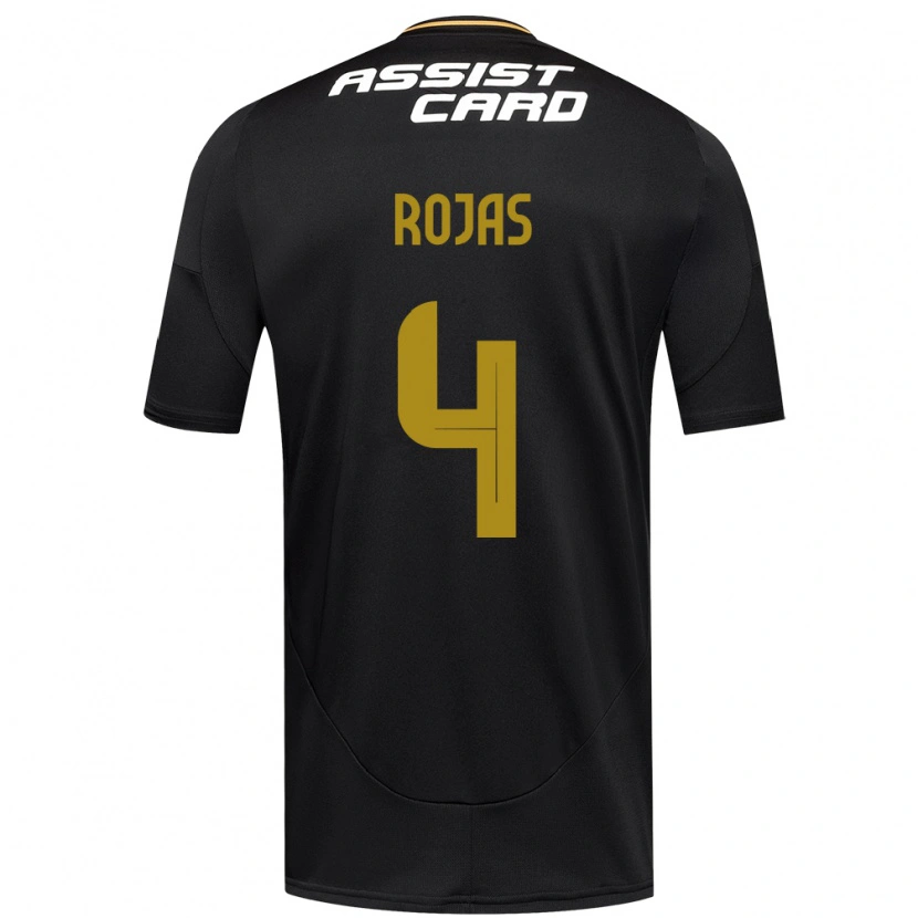 Danxen Mujer Camiseta Javier Rojas #4 Negro Blanco 2ª Equipación 2025/26 La Camisa México