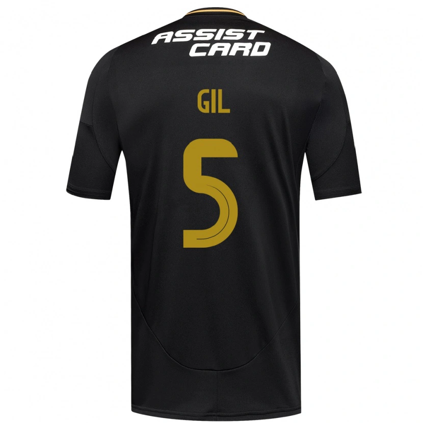 Danxen Mujer Camiseta Leonardo Gil #5 Negro Blanco 2ª Equipación 2025/26 La Camisa México