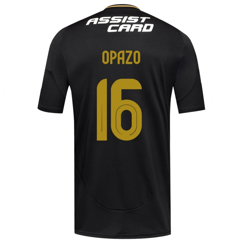 Danxen Mujer Camiseta Óscar Opazo #16 Negro Blanco 2ª Equipación 2025/26 La Camisa México
