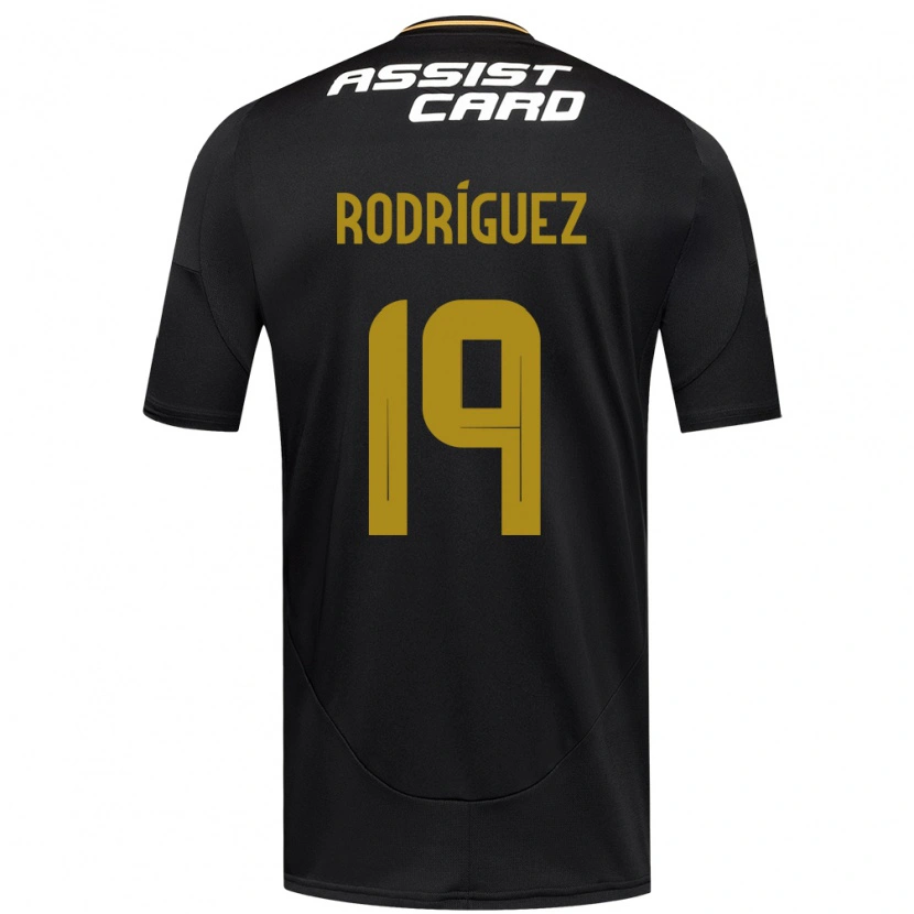 Danxen Mujer Camiseta Salomón Rodríguez #19 Negro Blanco 2ª Equipación 2025/26 La Camisa México