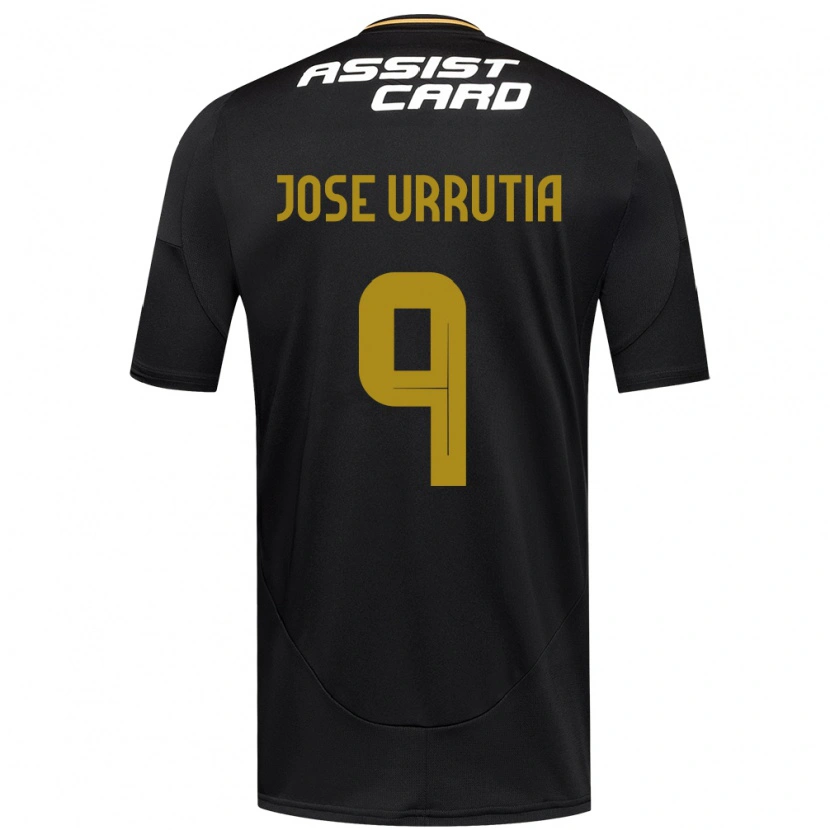 Danxen Mujer Camiseta María José Urrutia #9 Negro Blanco 2ª Equipación 2025/26 La Camisa México
