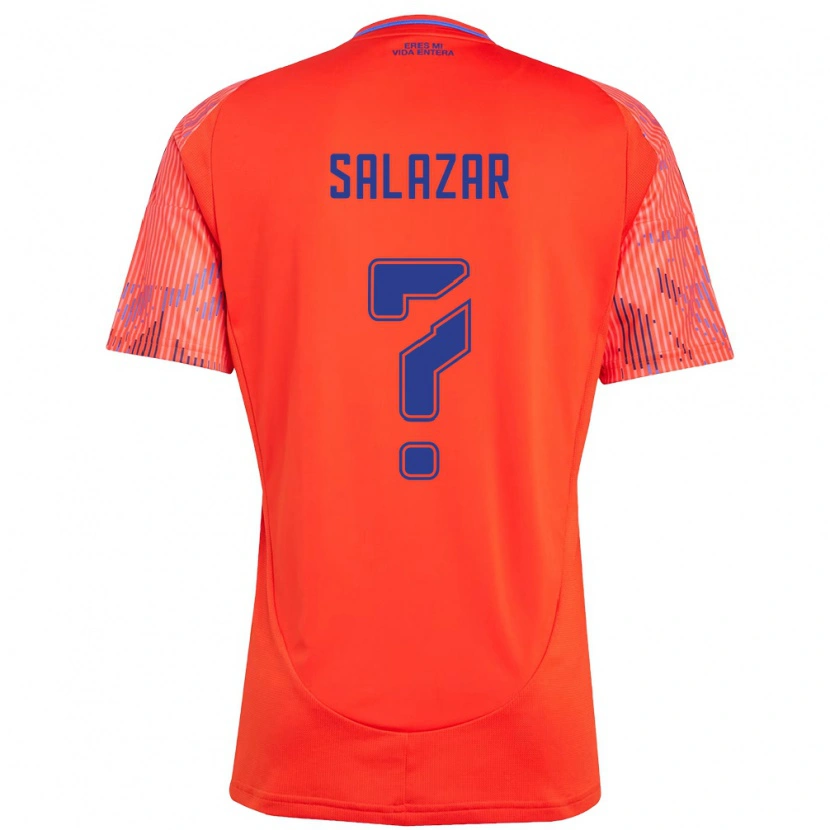 Danxen Mujer Camiseta Yahir Salazar #0 Naranja Rojo 2ª Equipación 2025/26 La Camisa México
