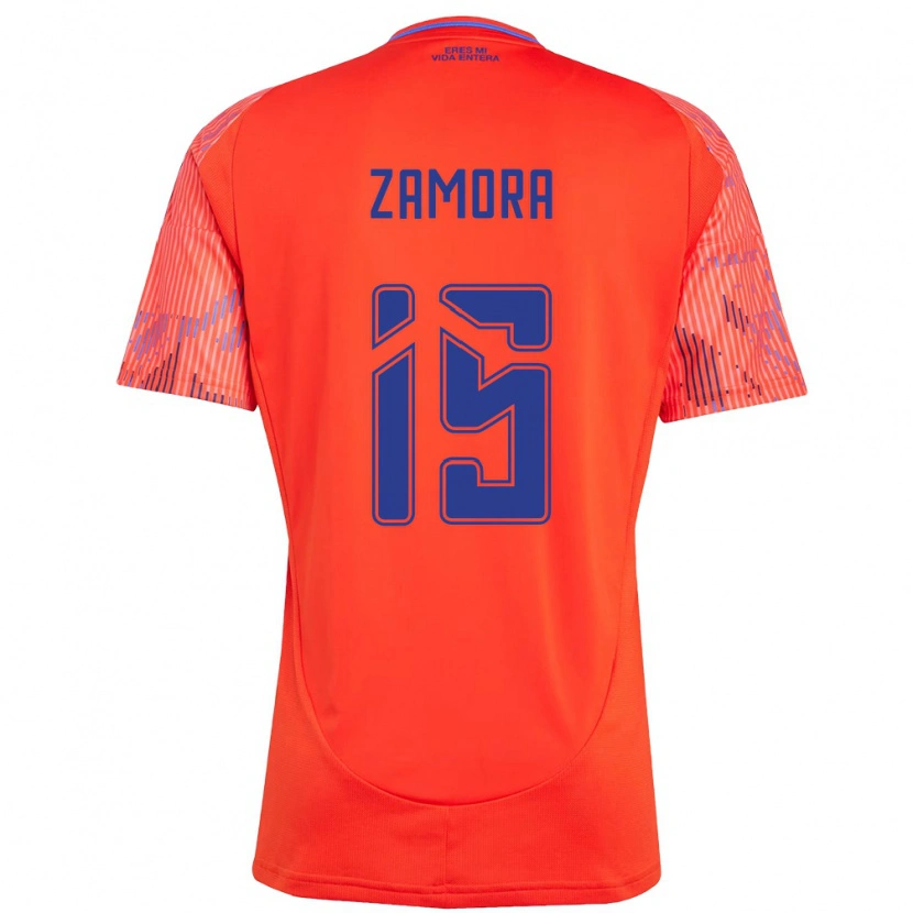 Danxen Mujer Camiseta Daniela Zamora #15 Naranja Rojo 2ª Equipación 2025/26 La Camisa México