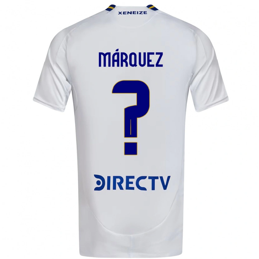 Danxen Mujer Camiseta Tomás Márquez #0 Blanco Azul 2ª Equipación 2025/26 La Camisa México