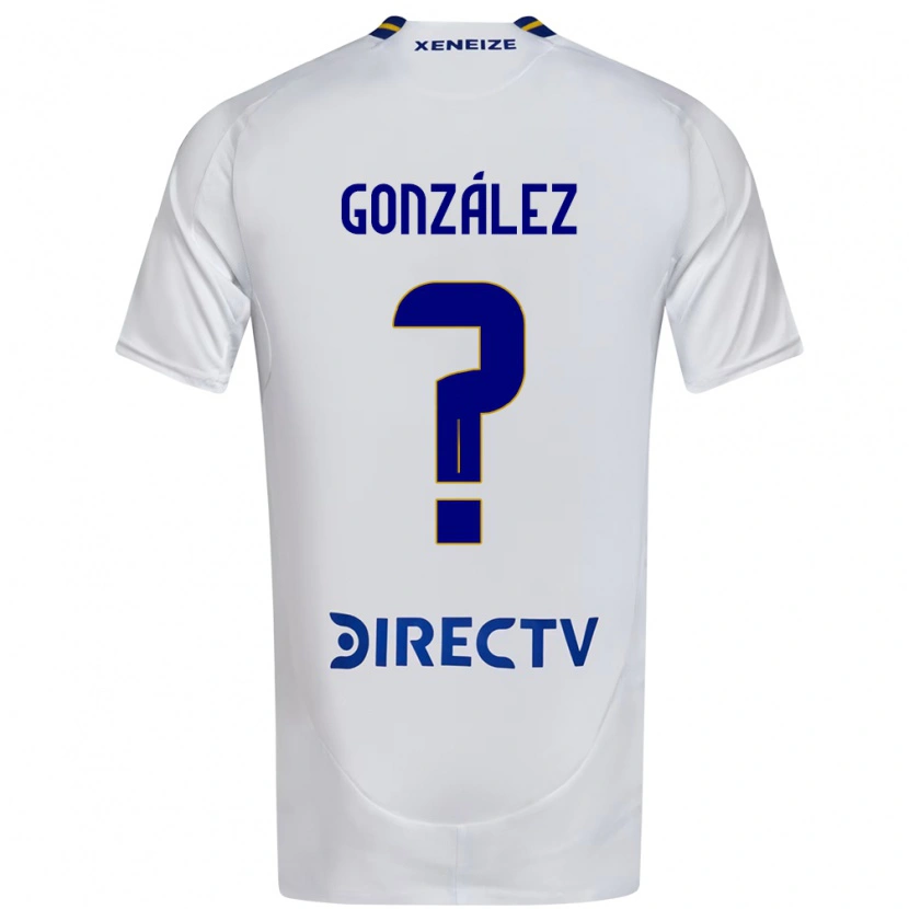 Danxen Mujer Camiseta Ezequiel González #0 Blanco Azul 2ª Equipación 2025/26 La Camisa México