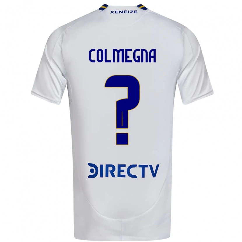 Danxen Mujer Camiseta Agustín Colmegna #0 Blanco Azul 2ª Equipación 2025/26 La Camisa México