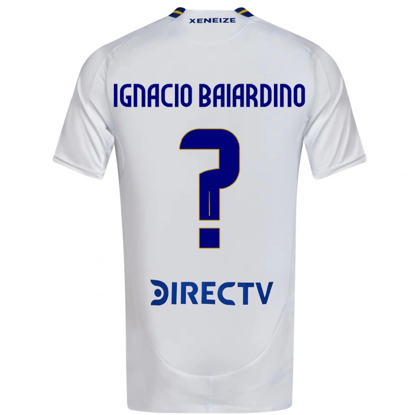Danxen Mujer Camiseta Juan Ignacio Baiardino #0 Blanco Azul 2ª Equipación 2025/26 La Camisa México