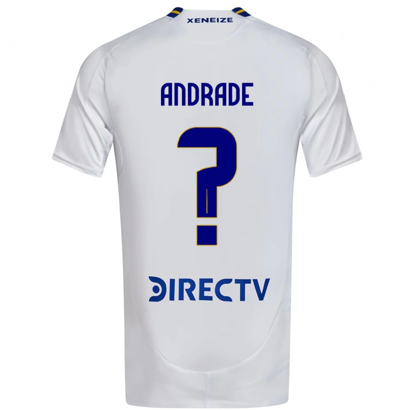 Danxen Mujer Camiseta Luka Andrade #0 Blanco Azul 2ª Equipación 2025/26 La Camisa México