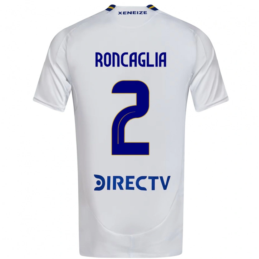 Danxen Mujer Camiseta Facundo Roncaglia #2 Blanco Azul 2ª Equipación 2025/26 La Camisa México