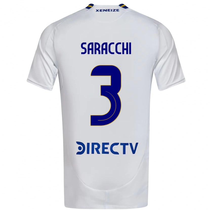 Danxen Mujer Camiseta Marcelo Saracchi #3 Azul Real Amarillo 2ª Equipación 2025/26 La Camisa México