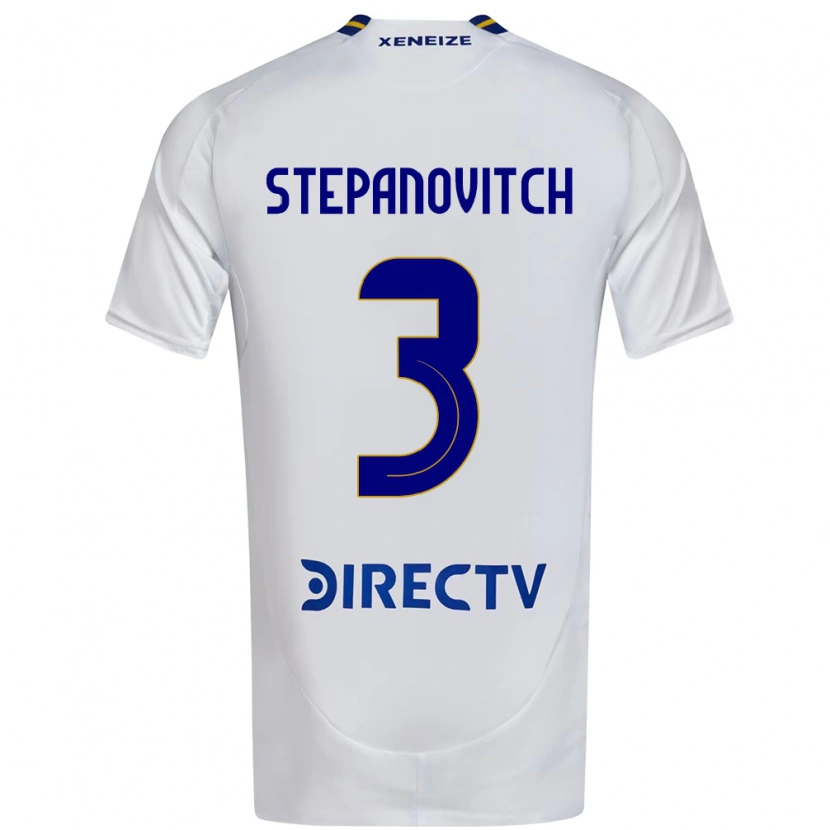 Danxen Mujer Camiseta Nicolás Stepanovitch #3 Blanco Azul 2ª Equipación 2025/26 La Camisa México